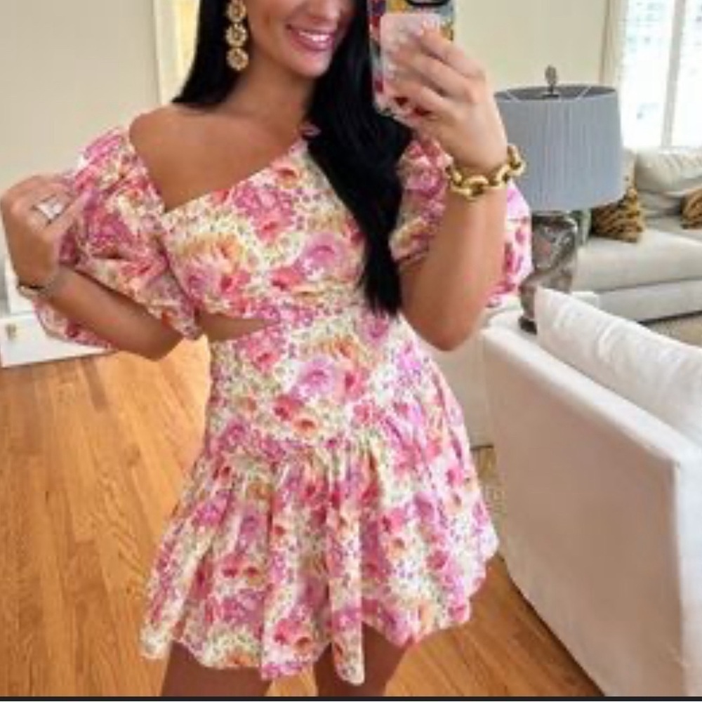Sofie the Label Floral Puff Sleeve Dress